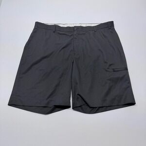 Alan Flusser Golf Mens Black Flat Front Performance Shorts Size 42‎